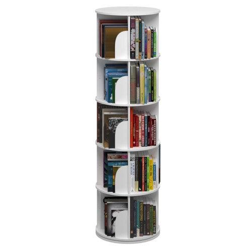 5 Tier 360° Rotating Stackable Shelves Bookshelf Organizer - Toytexx 5 Tier 360° Rotating Stackable Shelves Bookshelf Organizer - Toytexx